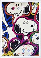 Death NYC Ltd Ed Pop Art Druck " Vuitton funny Snoopy`s